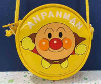 【震撼精品百貨】麵包超人_Anpanman~麵包超人兒童用防水皮質斜背包-黃#01088