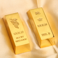 合金仿真金條金磚中國黃金鍍金色合金金條樣品假金條道具