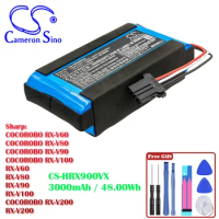 Cameron Sino 3000mAh Vacuum Cleaner Battery LIS5003SPP for Sharp COCOROBO RX-V60, RX-V80, RX-V90, RX-V100, RX-V200