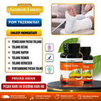 Kapsul Gamat Emas Untuk Patah Tulang, Patah Tulang Kaki, Tulang Retak, Patah Tulang Tangan, Penyambu