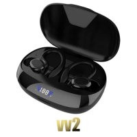 VV2 TWS True Wireless Earphones Bluetooth 5.0 Charging Compartment Ear-Hook Earphones Waterproof Headset For Iphones For Xiaomi