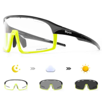 SCVCN Photochromic Cycling Glasses Outdoor Sports Running Sunglasses Women UV400 Bicycle Goggles Men MBT Cycling Sunglasses