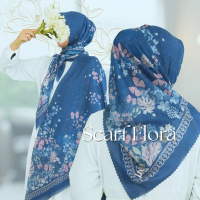Syabeen Bilqis Series Hijab Lasercut Scarf Kerudung Segiempat Jilbab Voal Ultrafine
