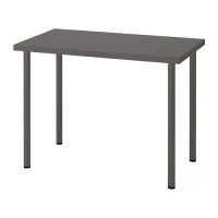 LINNMON/ADILS 書桌/工作桌, 深灰色, 100x60 公分