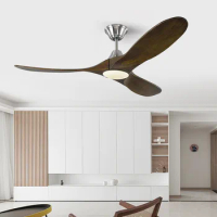 Fan Ceiling Light 42 52 60 70 Inch 3 Wooden Blade Decorative Ceiling Fan With Lights Ventilator Lamp Remote Control 6 Speeds