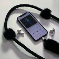 ● Korean Ins Niche Personality Fashionable Winter Plush Apple USB Cable Protection Sleeve 1 M iPhone Charging Cable iPhone 11