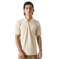 【The North Face】男 FLASHDRY吸濕透氣短袖POLO衫_亞洲版型/休閒衫(7QOW-3X4 卡其 N)