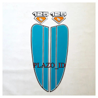 stiker striping lis body Motor Honda Cb125 Biru