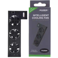 3 Cooling Fan-External Intelligent Control USB Cooler 3 Radiator Fans Offer Quiet Efficient Heat Removal for Xbox One X Console