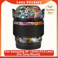 For Samyang AF 12 F2 E Decal Skin Vinyl Wrap Film Camera Lens Protective Sticker AF12 AF12mm AF12/2 12/2 12mm F/2 For Sony Mount