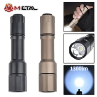 Metal Tactical Flashlight MCH Handheld Weapon Light 1300 Lumens Outdoor Hunting Fight Pistol Gun Lamp Airsoft Lighting Accessory