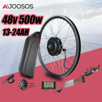 Ebike Conversion Kit 48V 500W Brushless Hub Motor Electric Bicycle Conversion Kit with Battery LCD Display DIY E Bike Cycling