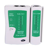 Professional Network Cable Tester RJ45 RJ11 UTP LAN Cable Tester Networking Tool Handheld Wire Telephone Line Detector