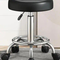 Bar Chair Simple Lifting Bar Chair Swivel Backrest Household High Stool Bar Stool Beauty Stool Swivel Chair Round Stool