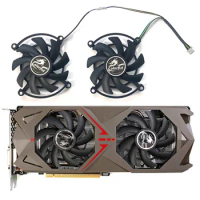2pcs New 85mm GPU Cooler for Colorful Geforce GTX1070 1060 GTX1070 GTX1060 Graphics Card Replacement Cooler