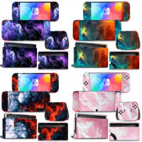 GAMEGENIXX Switch Oled Skin Sticker Starry Sky Protective Decal Cover Full Set for Nintendo Switch Oled Console
