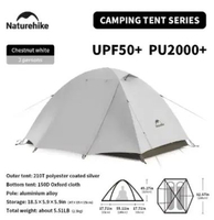 TENDA YUNCUAN ULTRALIGHT NATUREHIKE CNK2300ZP024 2P WHITE