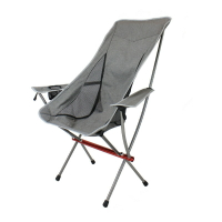 戶外折疊椅子便攜式靠背凳子野外沙灘加高月亮椅超輕露營全鋁合金