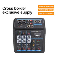 1 Set Audio DJ Console Wireless Connection Audio Sound Mixer Professional Audio Sound Mixer DJ Mixing Console
