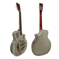 Aiersi Resonator Guitars Acoustic Vintage Brand Guitars with Guitar Hard Case