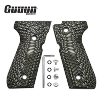 Guuun G10 Grips For Beretta 92/96 92fs M9 92A1 INOX Decorative Non-slip Handle Panel OPS Eagle Wings Texture