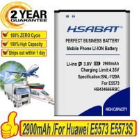 HSABAT 100% New Top Brand 2900mAh Battery for Huawei E5573 E5573S E5573S-32 E5573S-320 E5573S-606 E5573S-806 HB434666RBC