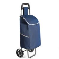 Portable Folding Shopping Cart With Shopping Trolley Car Cart Bag 1set