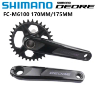 Shimano DEORE M6100 M6120 Crankset 1x12 Speed 170mm 175mm 30T 32T Chainring BB52 Bicycle Parts Original Crank For MTB Bike