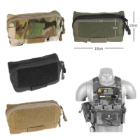 Outdoor Tactical Vest MOLLE Map Bag Chest Hanging Pouch Bag LV119 JPC2.0 Chest Extend Sundry Bag