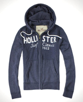 美國百分百【全新真品】Hollister Co. HCO 男 海鷗 復古藍 連帽 外套 帽T 夾克 質感 S M號