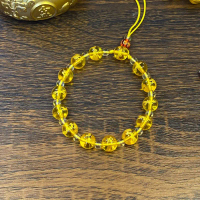 Gelang Kristal Kuning Ukir Naga Energi Kekayaan dan Rejeki Keberuntungan  Elegan Bracelets