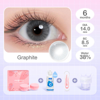 บริสุทธิ์ คอนแทคเลนส์สี แม่ทัพ QUEEN Series ธรรมชาติ ครึ่งปี 14.0 มม. สีน้ำตาล / เทา เลนส์นุ่ม พร้อม