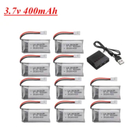 3.7V 400mAh Lipo Battery For H31 X4 H107 H6C KY101 E33C E33 U816A V252 RC Drone Spare Parts 802035 3.7V Rechargeable Battery