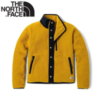 【The North Face 女 搖粒絨保暖外套《薑黃》】5AYL/保暖立領抓絨外套/休閒外套