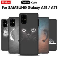 EiiMoo For Samsung Galaxy A51 For Galaxy A71 Phone Case Silicone Soft TPU Back Cover For Samsung A 51 A 71 Case Cartoom Cute