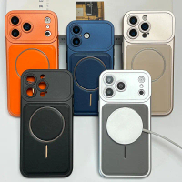 Ốp lưng nam châm da PU mềm cho iPhone 17, 15 Pro, 15 Pro Max, 16, 16 Pro Max, 16 Pro, 14 Pro Max, 14