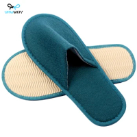 Disposable Slippers for Unisex Non-slip Hotel Home Indoor Guest Slippers Loafer Flip Flop Wedding Shoes Travel Slippers