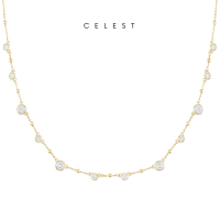 Celest - Poupeé Gold Necklace Jewelry (Adjustable) | Kalung Emas Asli 18K Bersertifikat | Perhiasan 