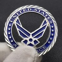 Silver Plated U.S. Air Force Coin Core Values Commemorative Challenge Coins Art Craft Navy hollow sign commemorative coin