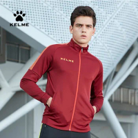 KELME Men's Sportswear Exercise Coat Windproof Jacket Joggers Woman Football Running Training Zipper Jacket Male 3881324