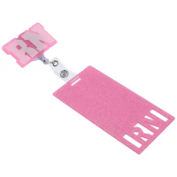 Easy to Buckle Reel Nurse Chest Tag Doctors Badge Work Card Holder Acrylic Retractable Id Holders
