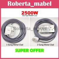 Heavy Duty Extension Metal Clad Extension Trailing Socket Extension Wire 1 gang / 2 gang 40/016*3C F