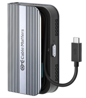 [5美國直購免運] Cable Matters 201379 40Gbps Foldable USB4 M.2 SSD Enclosure 適 Thunderbolt 4/5