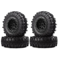 4PCS 47X18mm Wheel Rims Tires Tyre Set for Axial SCX24 90081 AXI00001 1/24 RC Crawler Car Upgrade Parts Accessories