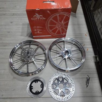 Velg CMG EXACT P10 Palang 10 Suzuki Satria 2 Tak Hiu Set Piringan Gear Belakang PNP Original bronz