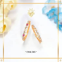 CINCIN EMAS WANITA LOVE PERMATA LIST EMAS ASLI KADAR 8K (375) KODE CWK 585 SUNNIES GALLERY 17