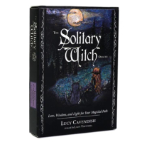 New 45pcs Cards Solitary Witch Oracle English Version Oracle Cards For Divination Tarot Cards Board Game For Your Magical Path