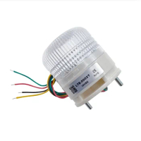 LTA 5002 3 Color Light 220V Always On Signal Warning Light 12V 24V Buzzer Magnet Indicator Light LED Lamp Small Security Alarm