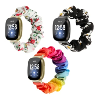 Correa Elastic Watch Band for Fitbit Versa 3/2 Wristband Strap for Fitbit Sense/ Versa Lite Bracelet Accessories Scrunchie