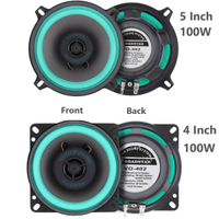 1 piece 4  5 inch 100W car HiFi coaxial speaker Universal Auto Audio Music stereo subwoofer full range frequency speakers